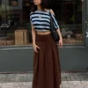 Ασύμμετρο ριγέ πουλόβερ – #Bershkastyle – Γυναίκες