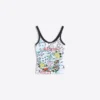 Ed Hardy X Bershka Αμάνικο μπλουζάκι με τύπωμα