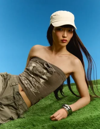 Ed Hardy X Bershka Μπλούζα bandeau