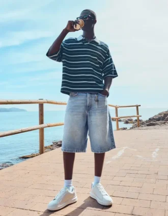 Φαρδιά βερμούδα από Denim – Σορτς και τζιν σορτς