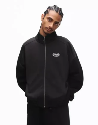 Φούτερ με φερμουάρ και τύπωμα – Φούτερ και hoodies – Άνδρες