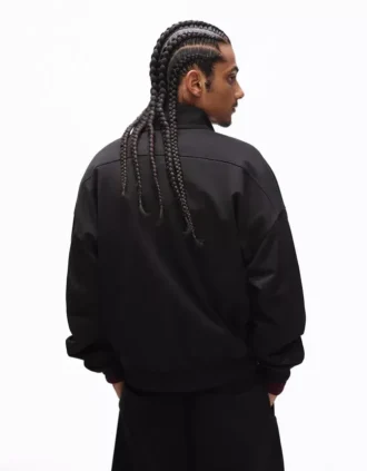 Φούτερ με φερμουάρ και τύπωμα – Φούτερ και hoodies – Άνδρες