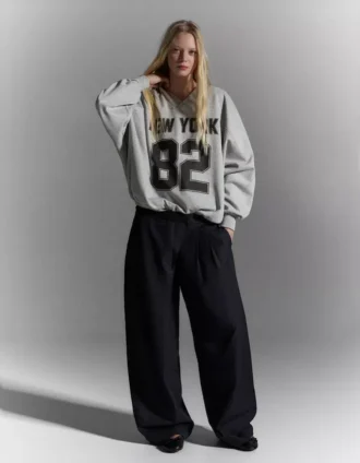 Φούτερ με τυπωμένο σχέδιο σε Oversize μέγεθος