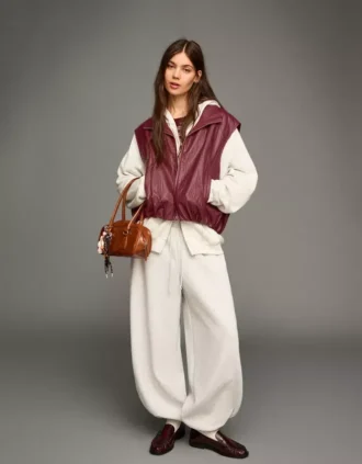 Γιλέκο Faux Leather – Μπουφάν και καμπαρντίνα