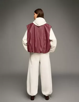 Γιλέκο Faux Leather – Μπουφάν και καμπαρντίνα