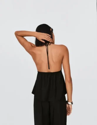 Γιλέκο με λαιμόκοψη από μείγμα λινού – #Bershkastyle – Γυναίκες Γιλέκο με λαιμόκοψη από μείγμα λινού – #Bershkastyle – Γυναίκες