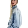Κοντό Denim μπουφάν με στρας – Μπουφάν και καμπαρντίνα