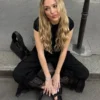 Κοντό παντελόνι με δαντέλα και χαμηλό καβάλο – #Bershkastyle – Γυναίκες