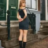 Μίνι φόρεμα με ανοιχτούς ώμους από Denim – Φορέματα και ολόσωμες φόρμες