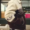 Μπουφάν από Faux Leather με χρωματικά μπλοκ – Μπουφάν