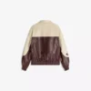 Μπουφάν από Faux Leather με χρωματικά μπλοκ – Μπουφάν