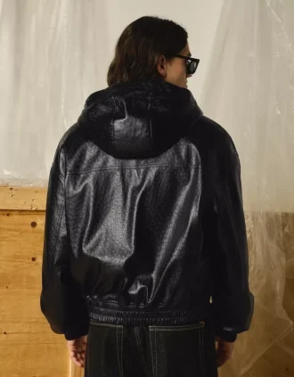 Μπουφάν από Faux Leather με κουκούλα – Μπουφάν Μπουφάν από Faux Leather με κουκούλα – Μπουφάν