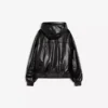 Μπουφάν από Faux Leather με κουκούλα – Μπουφάν