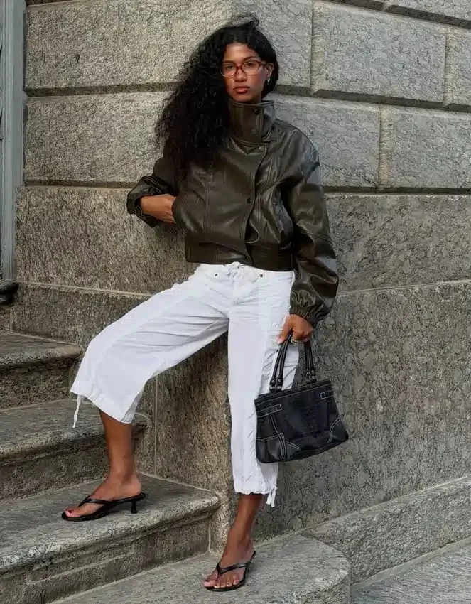 Μπουφάν από Faux Leather με πέτο – Μπουφάν και καμπαρντίνα Μπουφάν από Faux Leather με πέτο – Μπουφάν και καμπαρντίνα