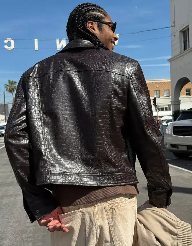 Μπουφάν από Faux Leather – Μπουφάν – Άνδρες Μπουφάν από Faux Leather – Μπουφάν – Άνδρες