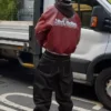 Μπουφάν bomber με τύπωμα από Faux Leather
