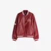 Μπουφάν bomber με τύπωμα από Faux Leather