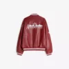 Μπουφάν bomber με τύπωμα από Faux Leather