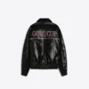 Μπουφάν με γραφικά από Faux Leather Μπουφάν με γραφικά από Faux Leather