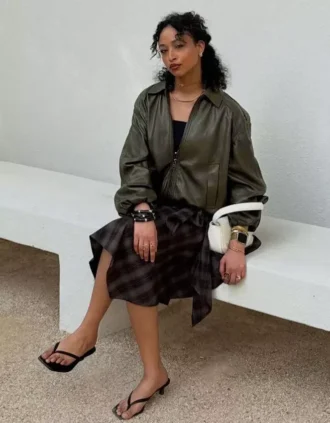 Μπουφάν μπαλόνι από Faux Leather
