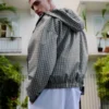 Oversize τεχνικό μπουφάν με καρό μοτίβο – Μπουφάν Oversize τεχνικό μπουφάν με καρό μοτίβο – Μπουφάν