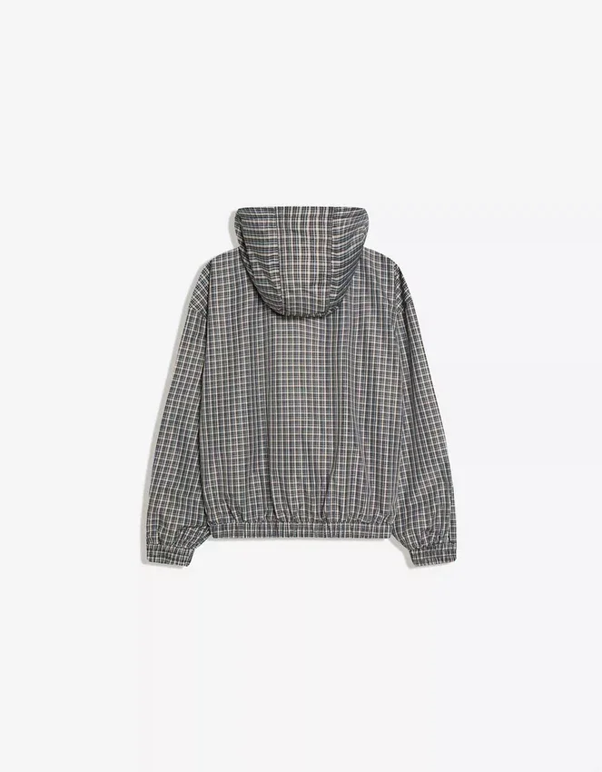 Oversize τεχνικό μπουφάν με καρό μοτίβο – Μπουφάν Oversize τεχνικό μπουφάν με καρό μοτίβο – Μπουφάν
