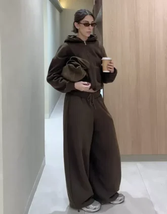 Παντελόνια Plush Barrel με κουμπιά – #Bershkastyle – Γυναικείο