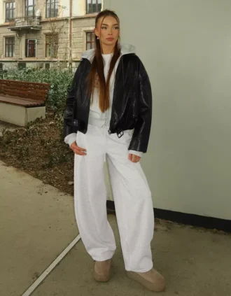 Παντελόνια Plush Barrel με κουμπιά – #Bershkastyle – Γυναικείο
