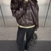 Πλισέ μπουφάν από Faux Leather – Μπουφάν και καμπαρντίνες Πλισέ μπουφάν από Faux Leather – Μπουφάν και καμπαρντίνες