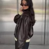 Πλισέ μπουφάν από Faux Leather – Μπουφάν και καμπαρντίνες Πλισέ μπουφάν από Faux Leather – Μπουφάν και καμπαρντίνες