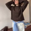 Πουλόβερ με στρογγυλό λαιμό Oversize