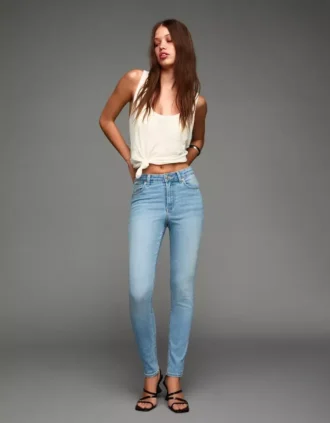Ψηλόμεσο μαλακό Skinny τζιν – Παντελόνια