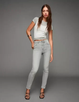 Ψηλόμεσο μαλακό Skinny τζιν – Παντελόνια