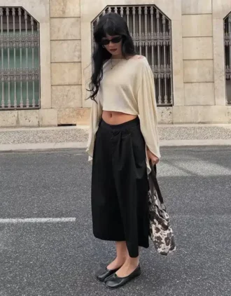 Ριγέ σορτς-κουλότ – #Bershkastyle – Γυναικεία