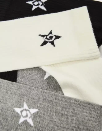 Σετ 3 ζευγών καλτσών Star – Αξεσουάρ