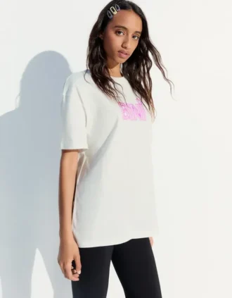 T-shirt Bini Oversize με τύπωμα