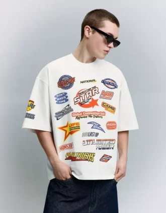 Τ-shirt με κοντό μανίκι και τύπωμα – T-shirts και πόλο